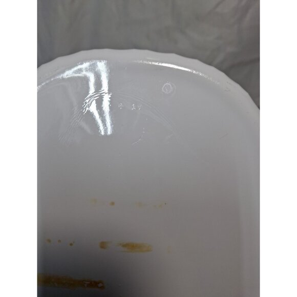 Corning Ware French White F-12-B 1.8 Liter 2 Quart Casserole W/ Lid Ribbed - Picture 7 of 12